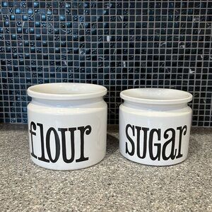 Church Vintage Flour and Sugar Canisters 1970’s Made In England